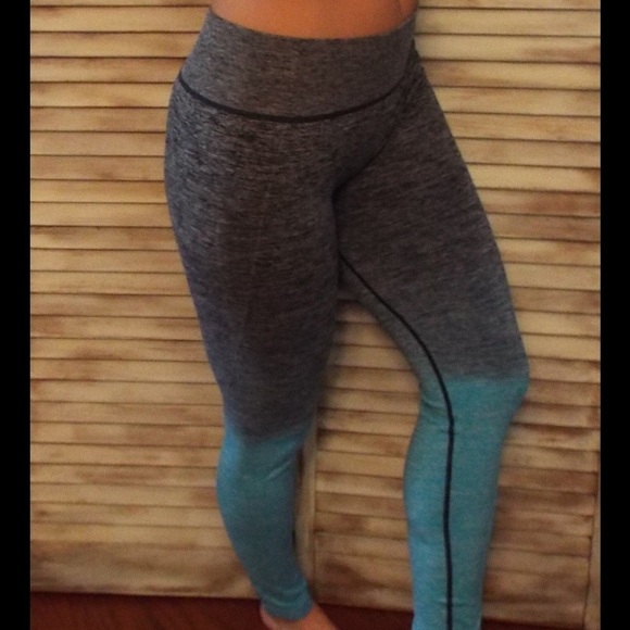 Ombré Leggings Stretch Yoga Pants Gym Workout - Picture 6 of 8